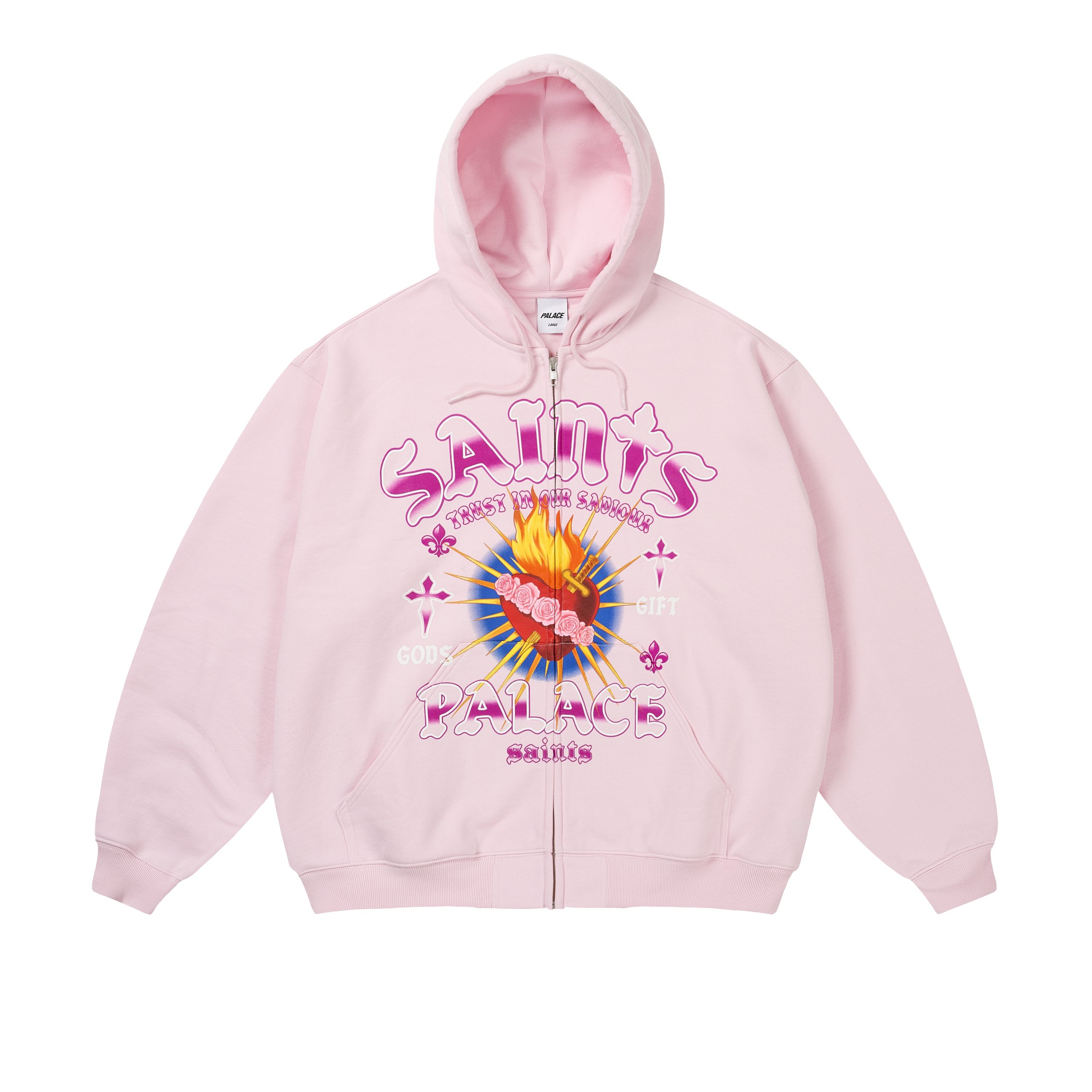 GODS GIFT ZIP HOOD LUSH FLUSH - Holiday 2025 - Palace