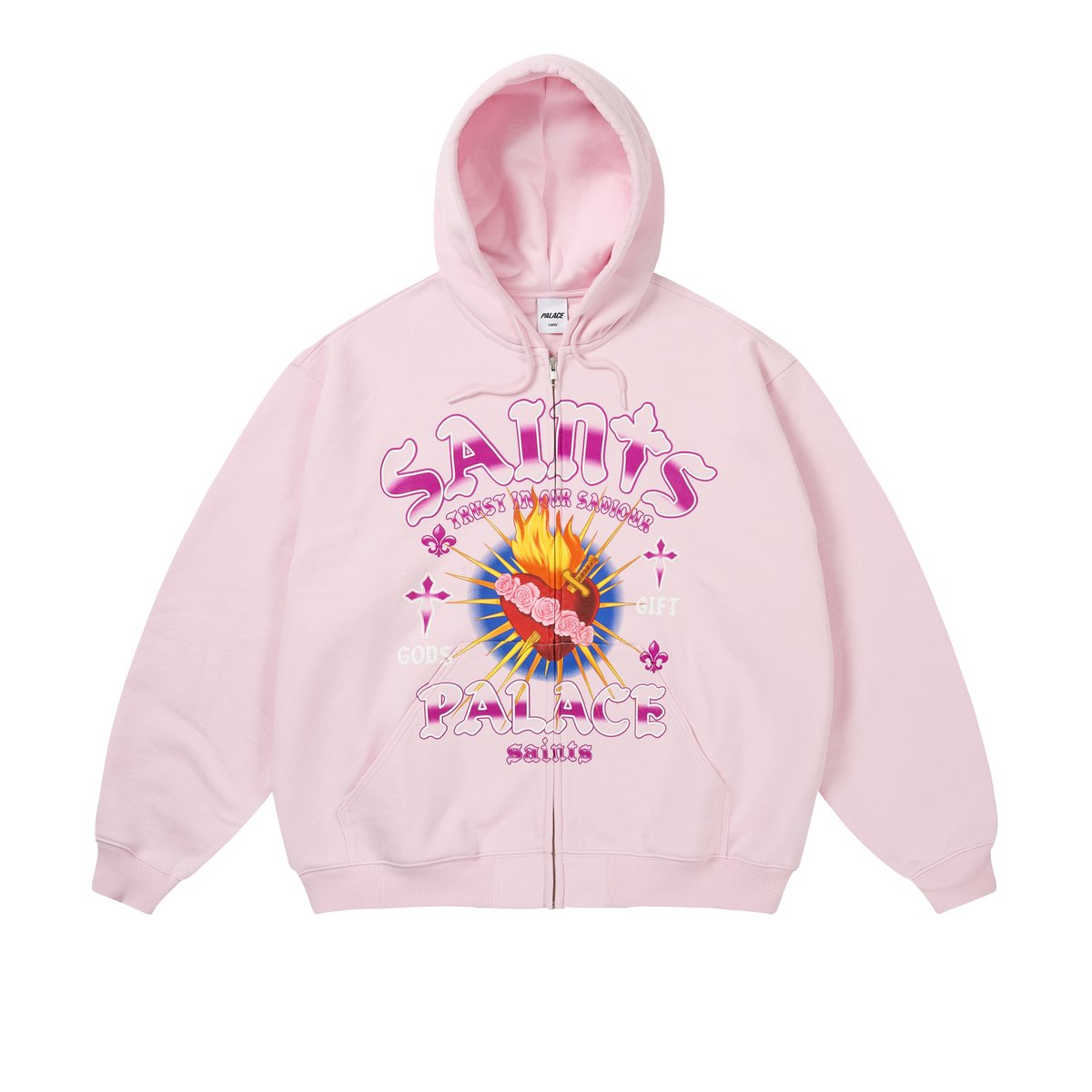 値下げ可能palace GODS GIFT ZIP HOOD GODS GIFT ZIP HOOD LUSH FLUSH - Holiday 2025 - Palace