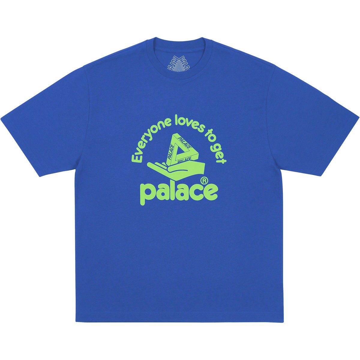 Palace HAND OUT T-SHIRT BLUE BERRY (Holiday 2025) - $48.00