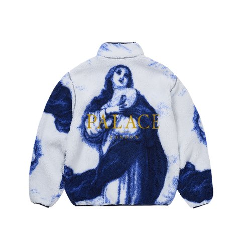 Palace HOLY GRAIL FUNNEL FLEECE WHITE - Colorway