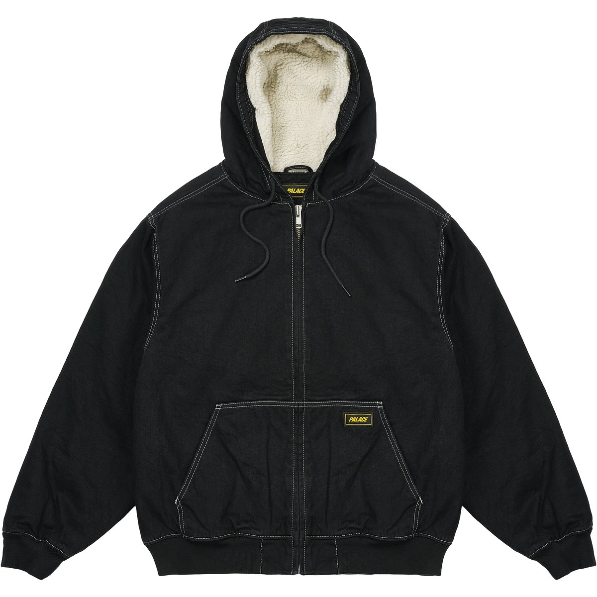 Palace HOODED SHERP JACKET BLACK STONE WASH (Holiday 2025) - $388.00