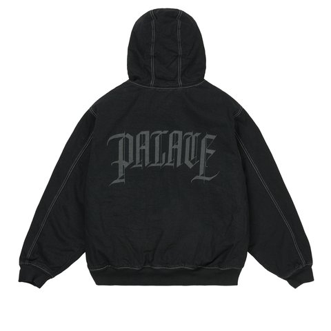 Palace HOODED SHERP JACKET BLACK STONE WASH - Colorway