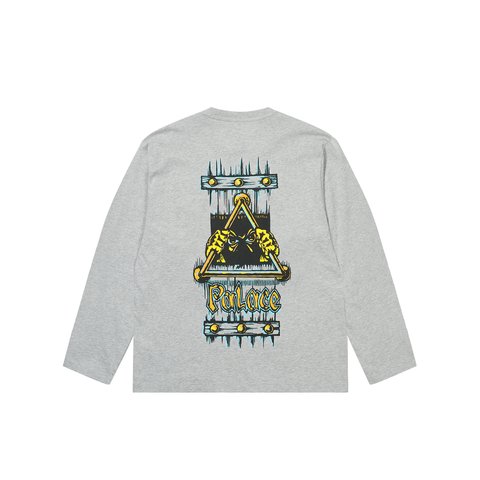 Palace LOCK IN LONGSLEEVE GREY MARL - Colorway