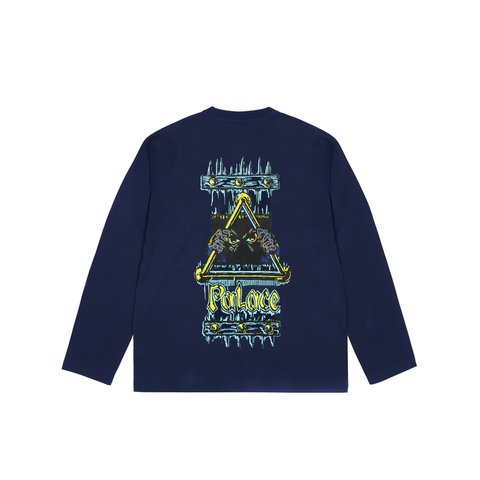 Palace LOCK IN LONGSLEEVE NAVY - Colorway