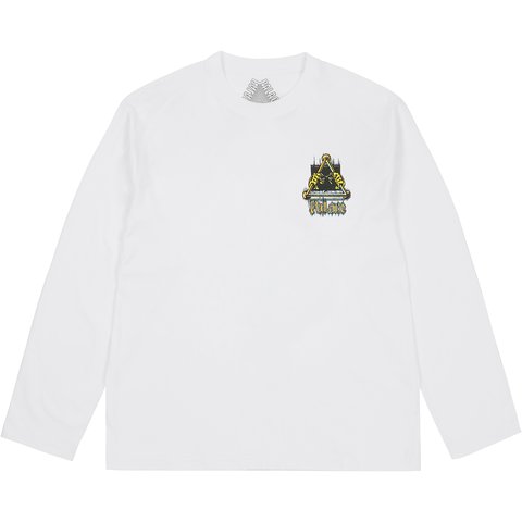 Palace LOCK IN LONGSLEEVE WHITE - $58.00