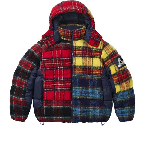 Palace MOHAIR WOOL PUFFA JACKET PATCHWORK - Colorway