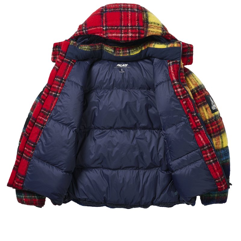 MOHAIR WOOL PUFFA JACKET PATCHWORK