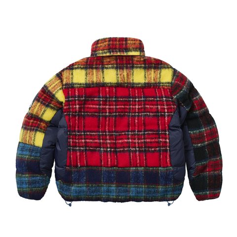 Palace MOHAIR WOOL PUFFA JACKET PATCHWORK - Colorway
