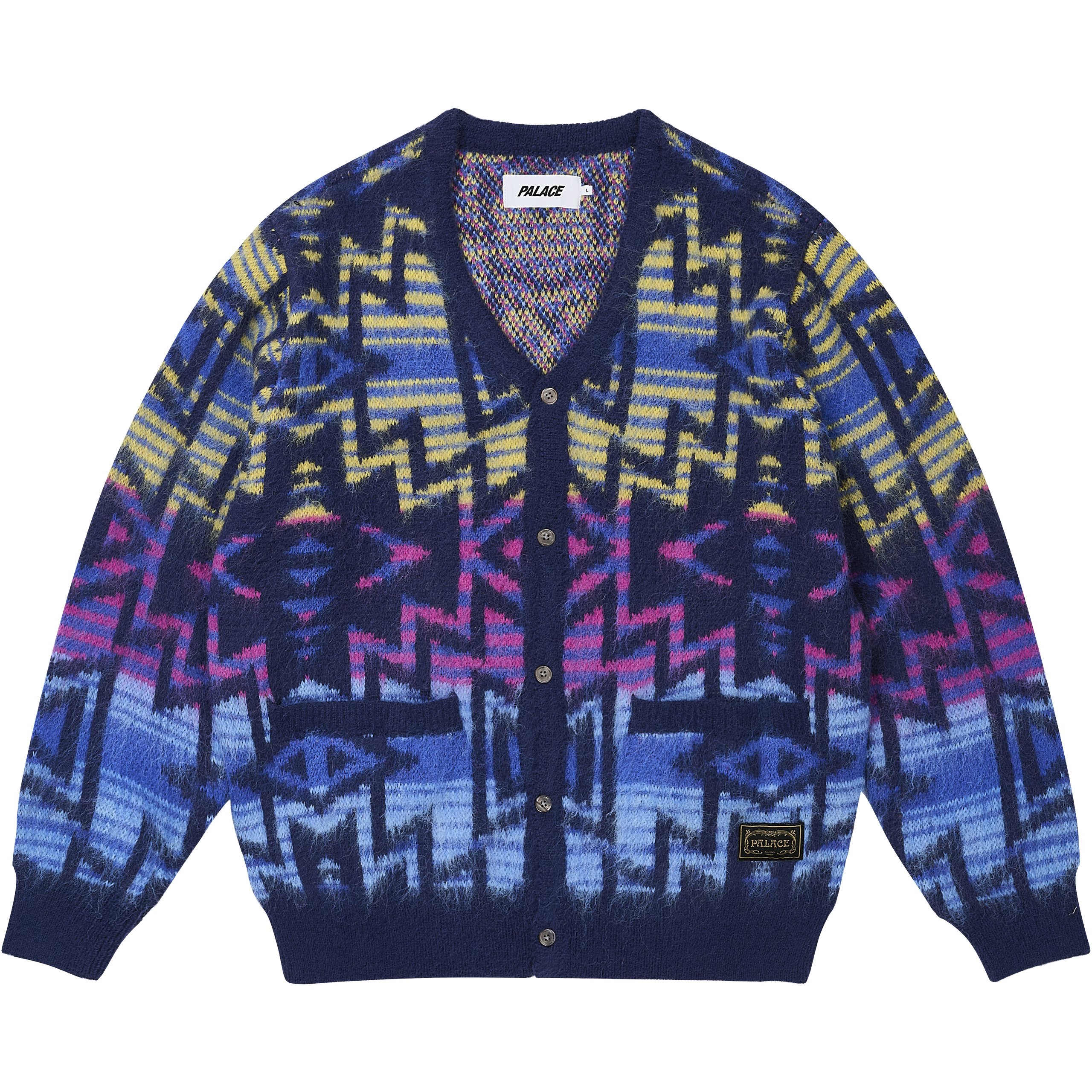 NAVAJO KNIT CARDIGAN BLUE