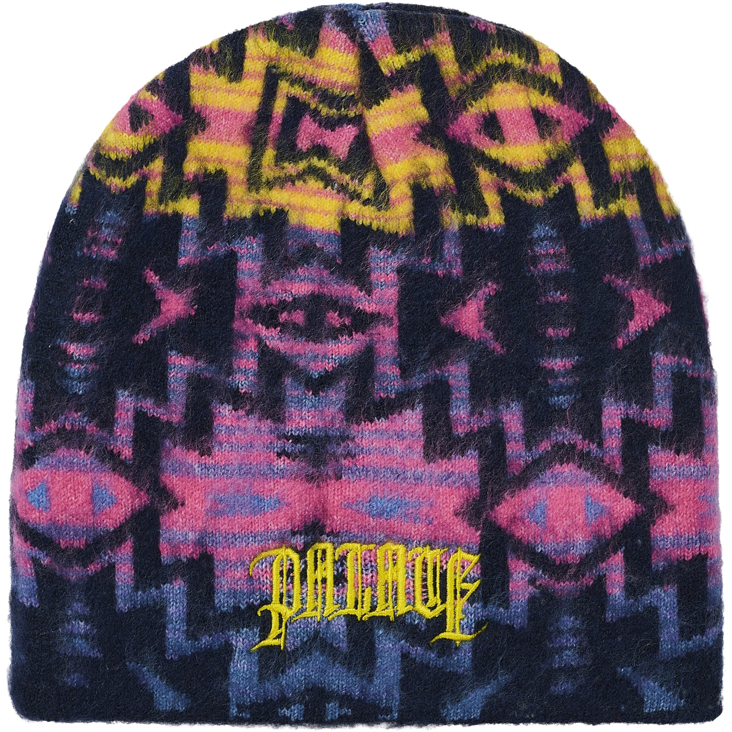 OLDE ENGLISH FURRY NEIN CUFF BEANIE NAVAJO BLUE