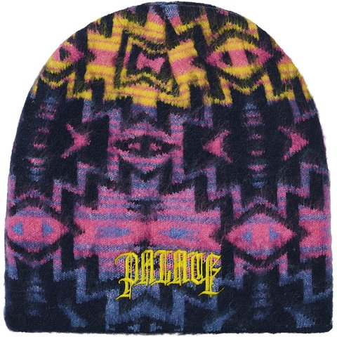 Palace OLDE ENGLISH FURRY NEIN CUFF BEANIE NAVAJO BLUE