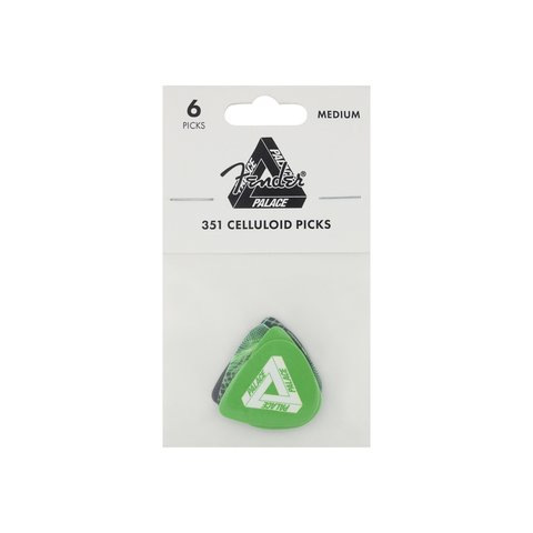 Palace PALACE FENDER MEDIUM PICK 6 PACK GREEN - Colorway