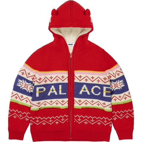 Palace PALACE LOVES ME HOODED KNIT RED - €288.00