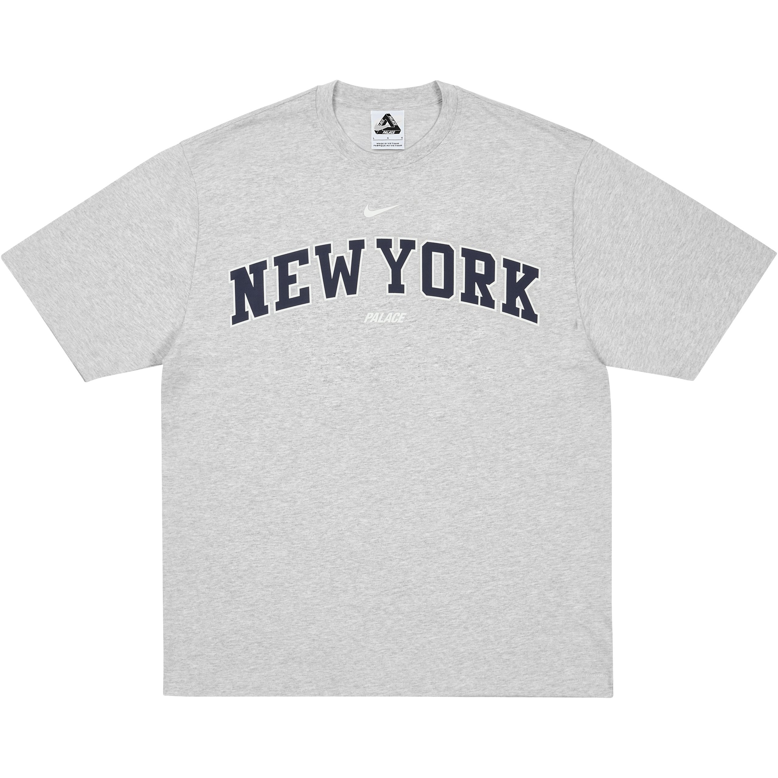 PALACE NIKE SHOP T-SHIRT NEW YORK GREY MARL