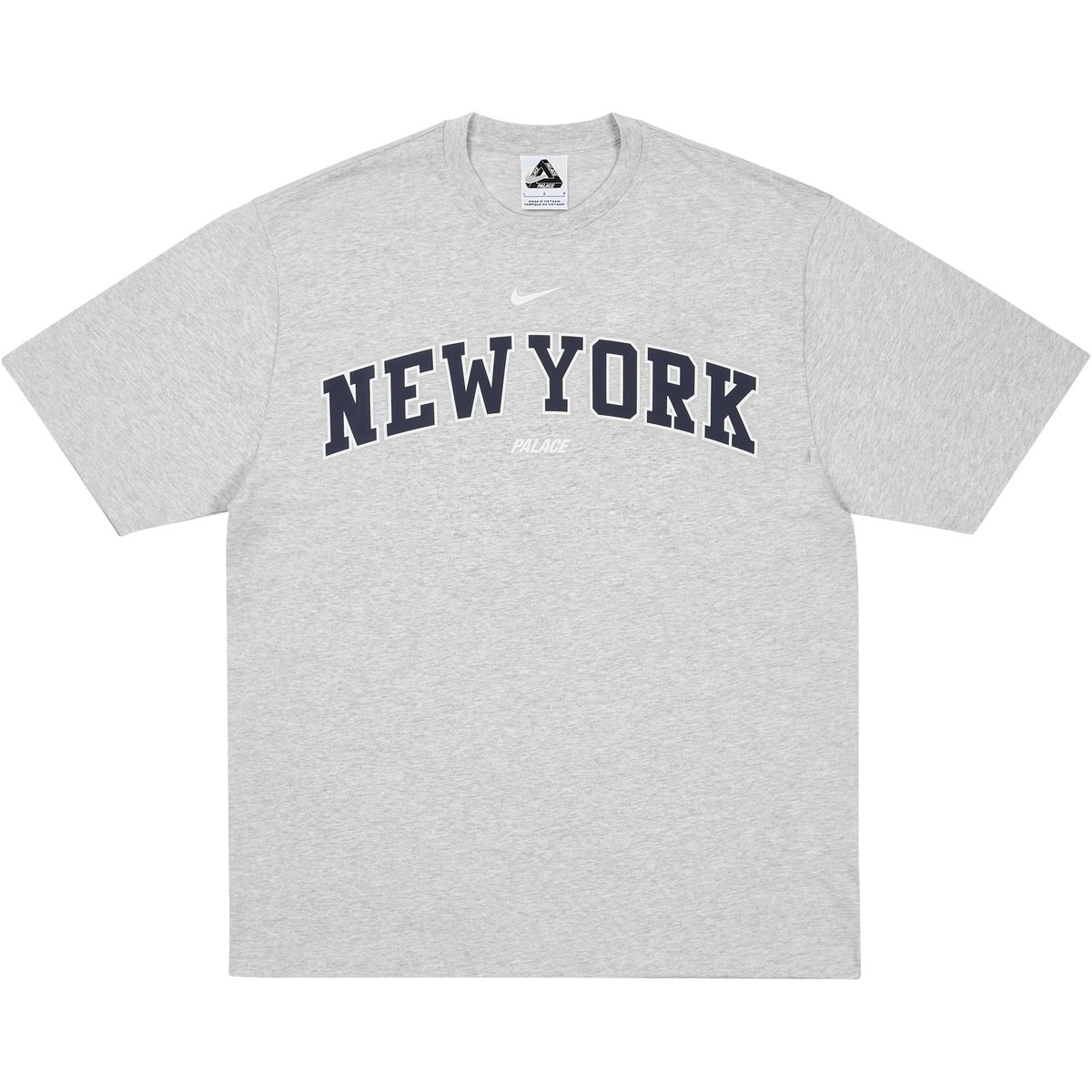 Palace PALACE NIKE SHOP T-SHIRT NEW YORK GREY MARL (Holiday 2025)
