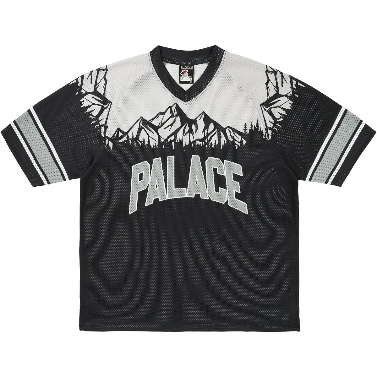 Palace PEAKER MESH JERSEY BLACK (Holiday 2025) - $148.00