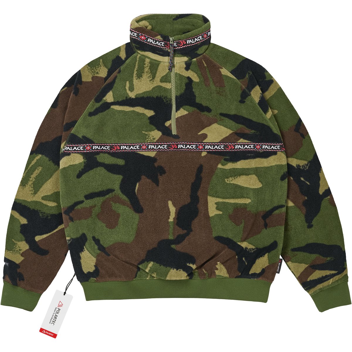 Palace POLARTEC OM 1/4 ZIP WOODLAND CAMO (Holiday 2025) - $198.00