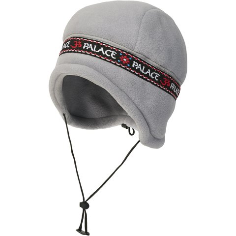 Palace POLARTEC OM EARFLAP BEANIE GREY - $52.00