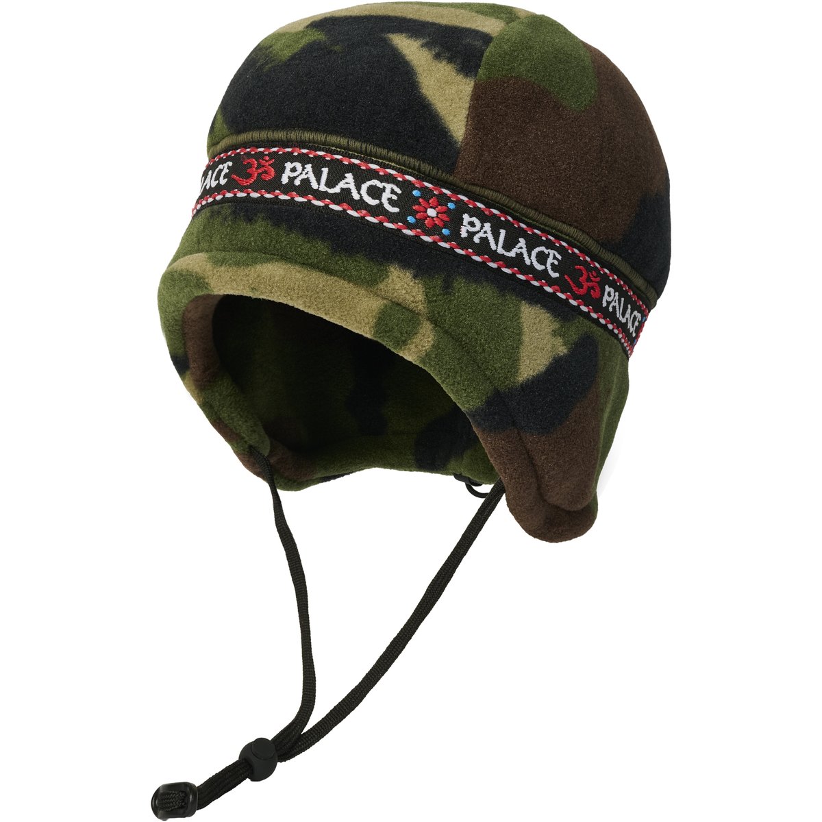 Palace POLARTEC OM EARFLAP BEANIE WOODLAND DPM (Holiday 2025) - $52.00