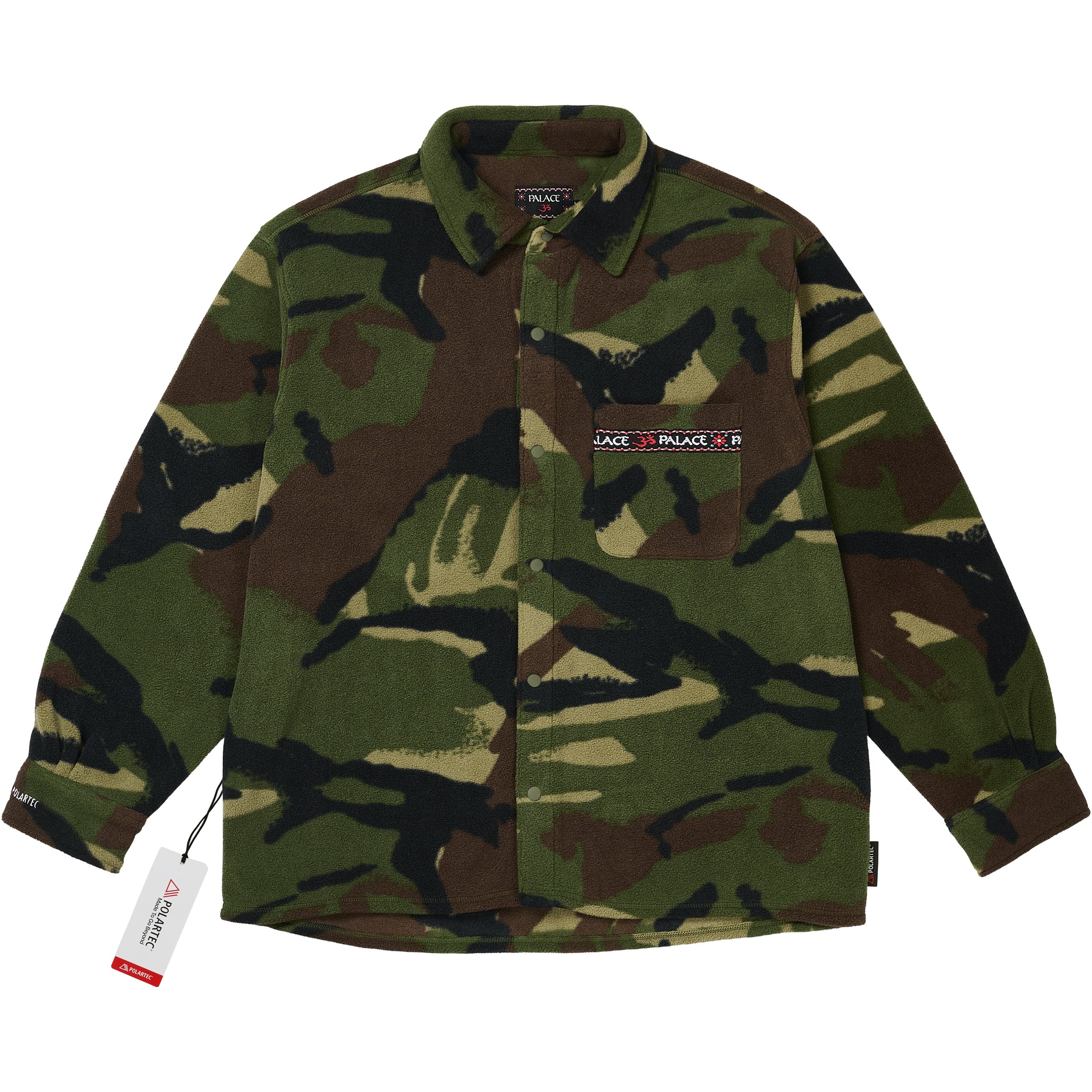 POLARTEC OM FLEECE OVERSHIRT WOODLAND CAMO