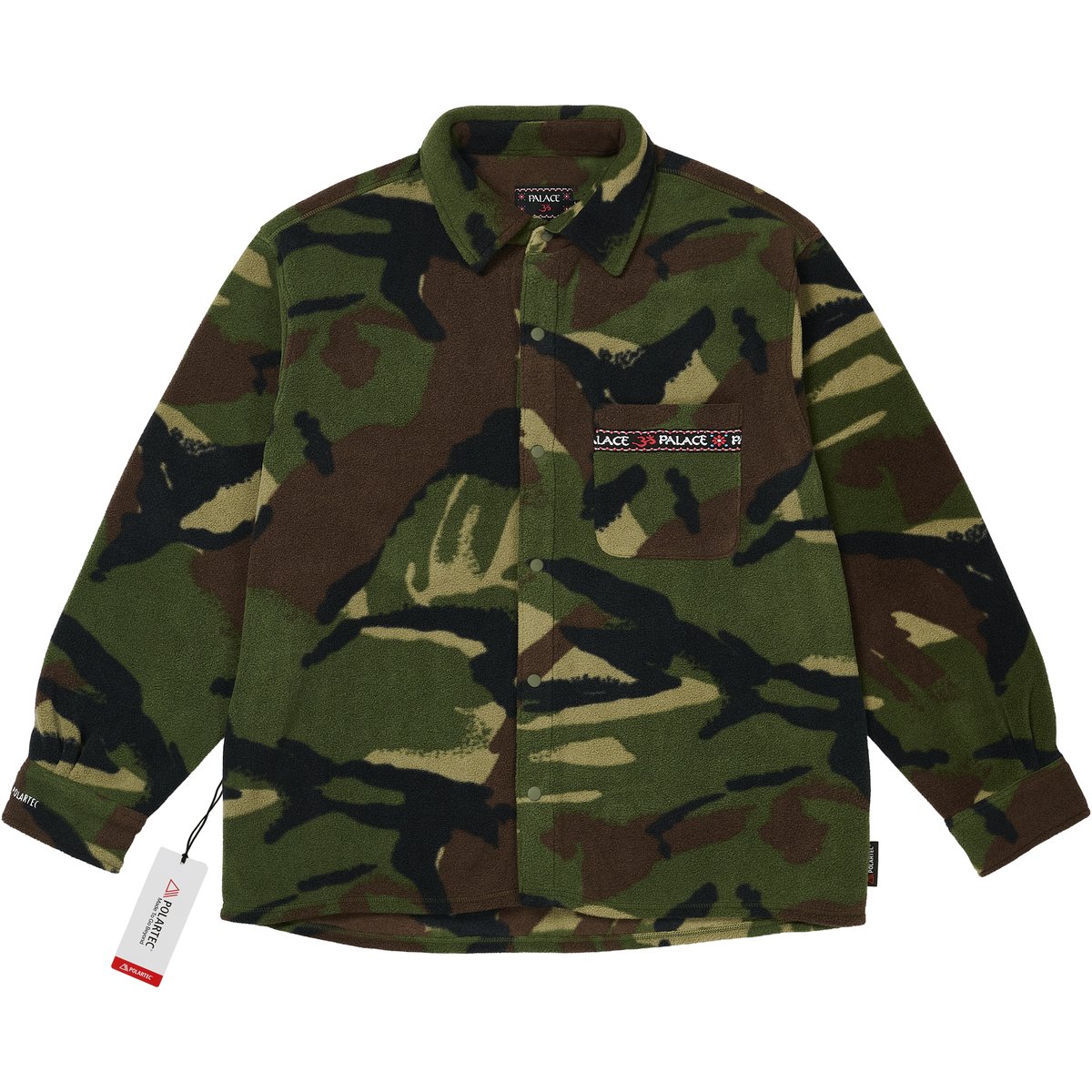 Palace POLARTEC OM FLEECE OVERSHIRT WOODLAND CAMO (Holiday 2025) - $188.00