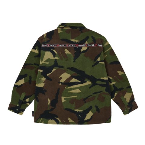Palace POLARTEC OM FLEECE OVERSHIRT WOODLAND CAMO - Colorway