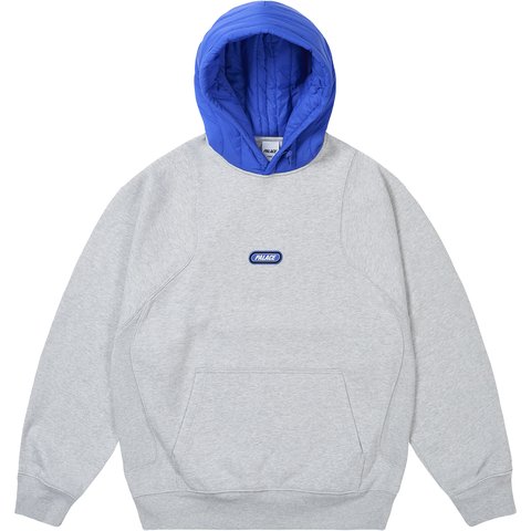 Palace PUFFA HOOD GREY MARL - $178.00