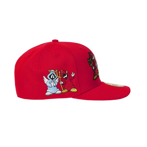 Palace RIGHT AND WRONG P NEW ERA 59FIFTY RED - Colorway