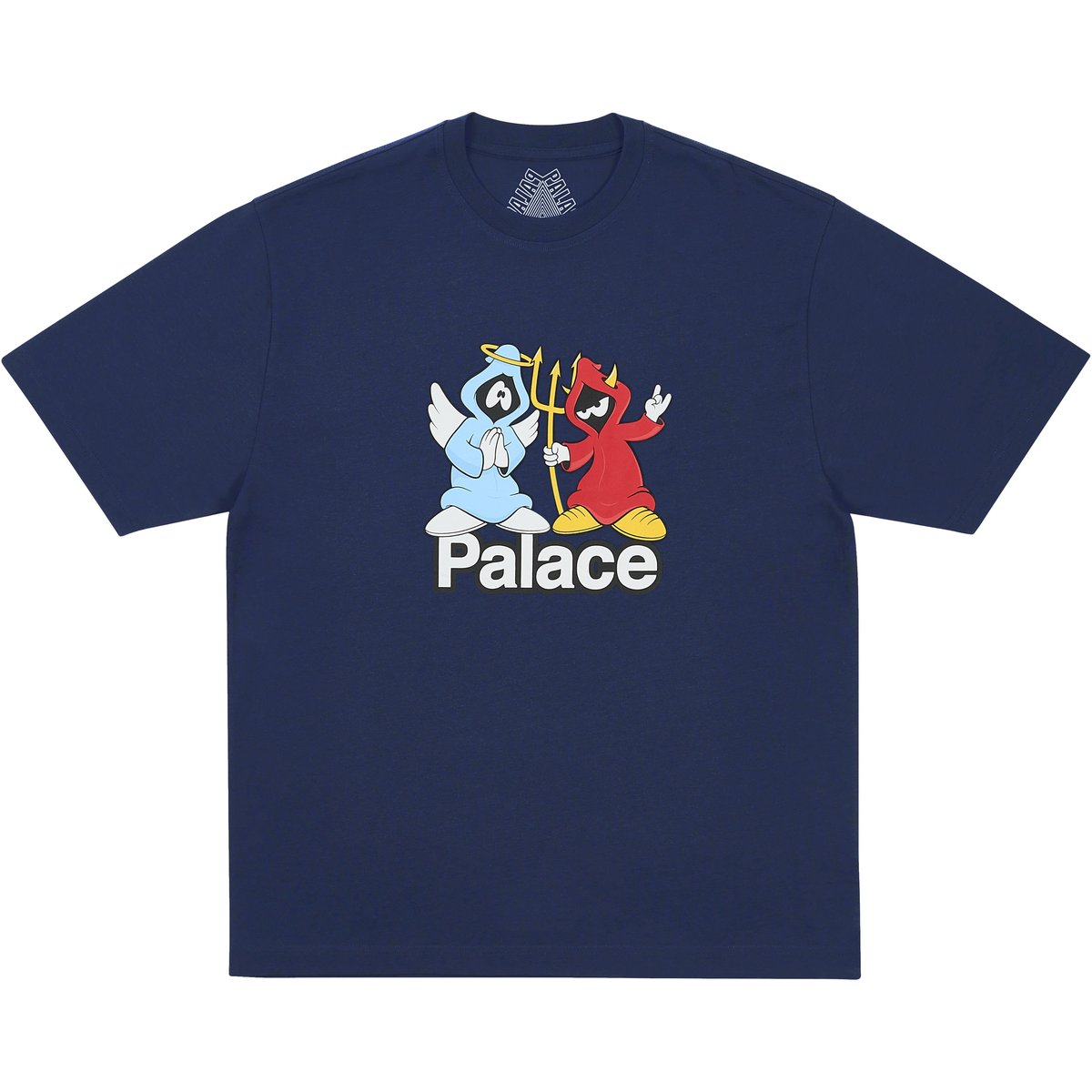 Palace RIGHT AND WRONG T-SHIRT NAVY (Holiday 2025) - $48.00
