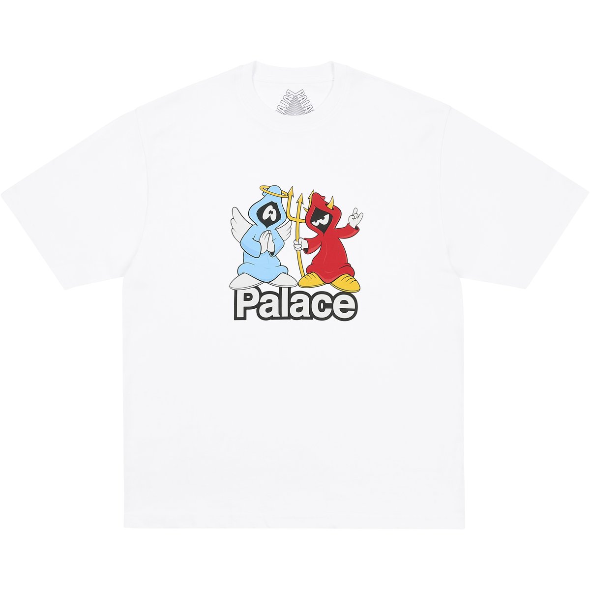 Palace RIGHT AND WRONG T-SHIRT WHITE (Holiday 2025) - $48.00