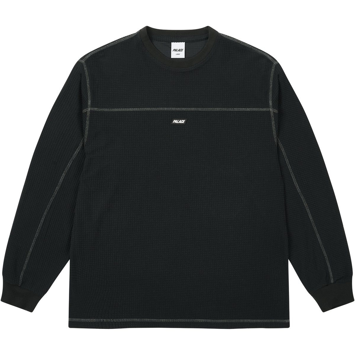 Palace RUN IT THERMAL LONGSLEEVE BLACK (Holiday 2025) - $88.00