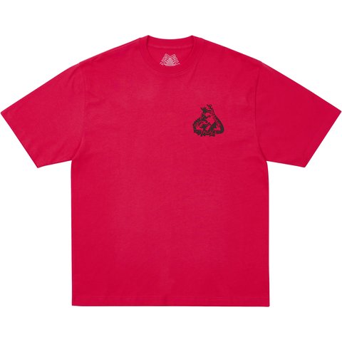 Palace TRI SORCERY T-SHIRT TRUEST RED - $48.00