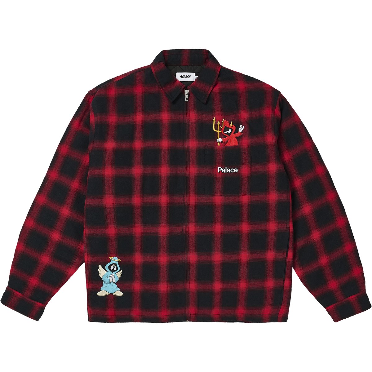 Palace ZIP UP SHIRT RED (Holiday 2025) - $208.00