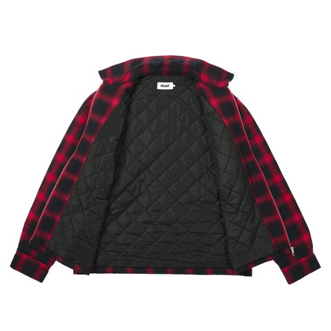 Palace ZIP UP SHIRT RED - Colorway