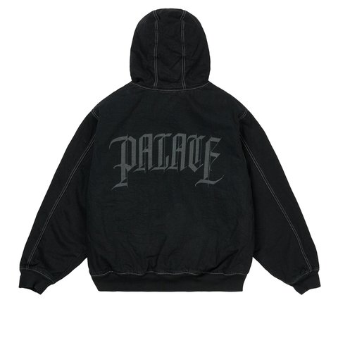 Palace HOODED SHERP JACKET BLACK STONE WASH - Colorway