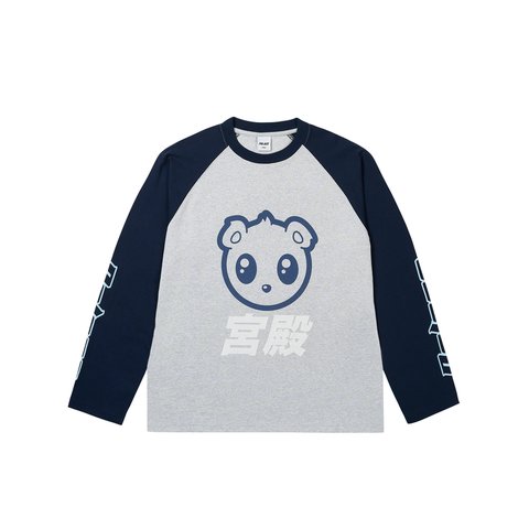 Palace KAWAII RAGLAN LONGSLEEVE GREY MARL - Colorway