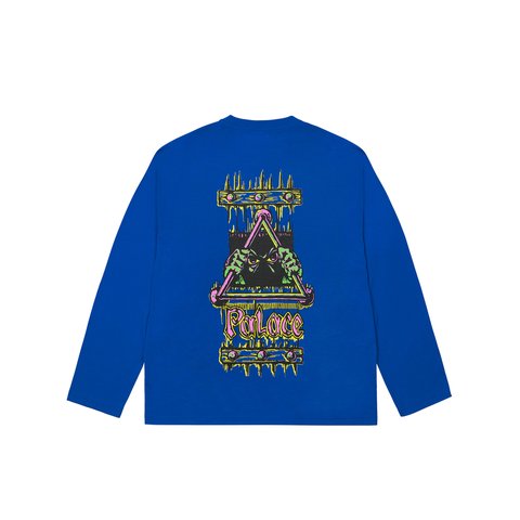 Palace LOCK IN LONGSLEEVE BLUE BERRY - Colorway