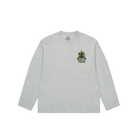 Palace LOCK IN LONGSLEEVE GREY MARL - Colorway