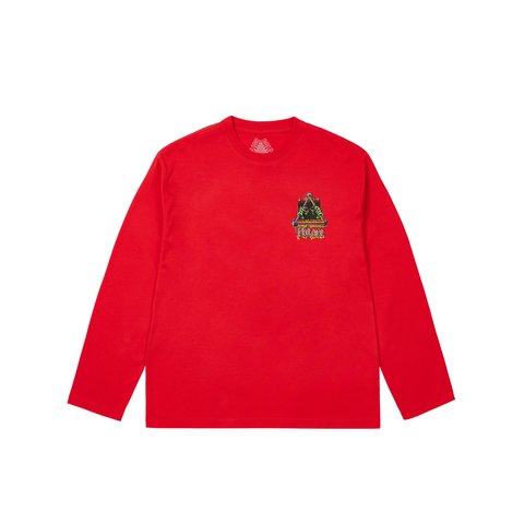 Palace LOCK IN LONGSLEEVE TRUEST RED - Colorway