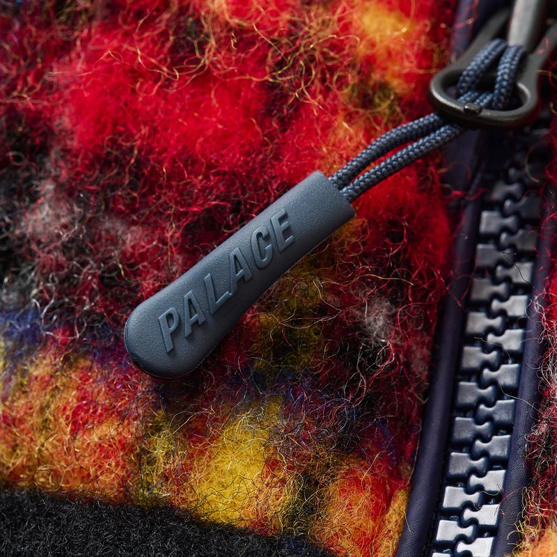 MOHAIR WOOL PUFFA JACKET PATCHWORK