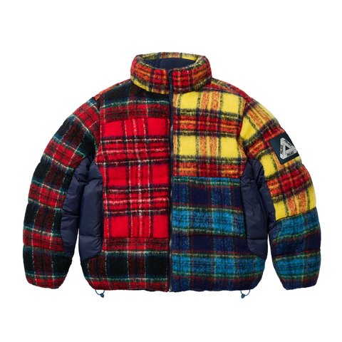 Palace MOHAIR WOOL PUFFA JACKET PATCHWORK - Colorway