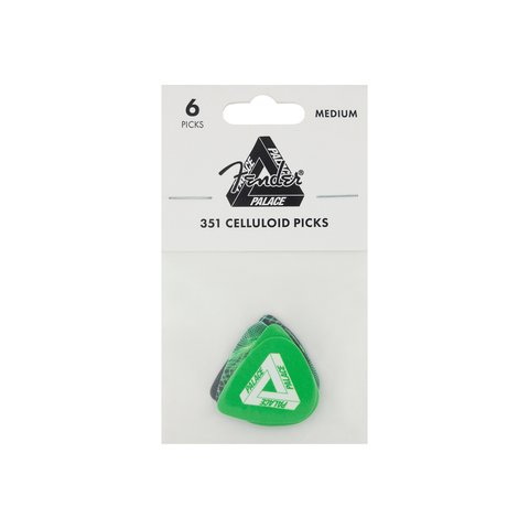 Palace PALACE FENDER MEDIUM PICK 6 PACK GREEN - Colorway