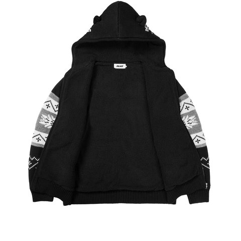 Palace PALACE LOVES ME HOODED KNIT BLACK - Colorway