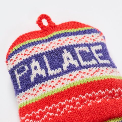 Palace PALACE LOVES ME KNITTED GLOVES RED - Colorway