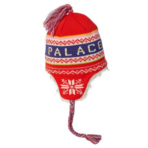 Palace PALACE LOVES ME PERUVIAN BEANIE RED - Colorway