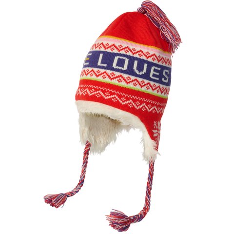 Palace PALACE LOVES ME PERUVIAN BEANIE RED - Colorway