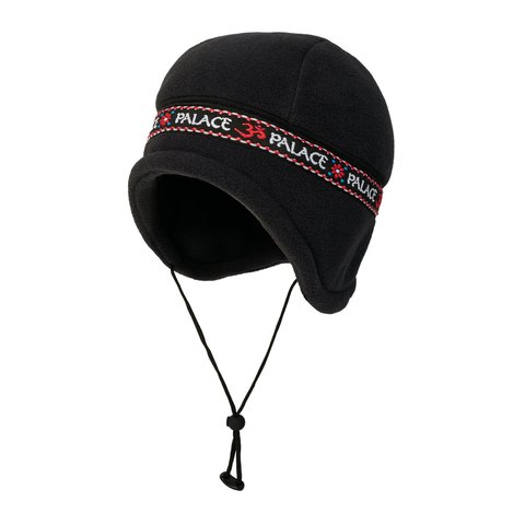 Palace POLARTEC OM EARFLAP BEANIE BLACK - Colorway