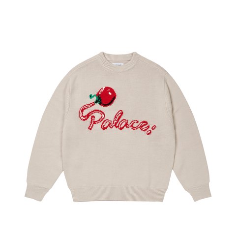 Palace TOMMY KNIT OFF WHITE - Colorway