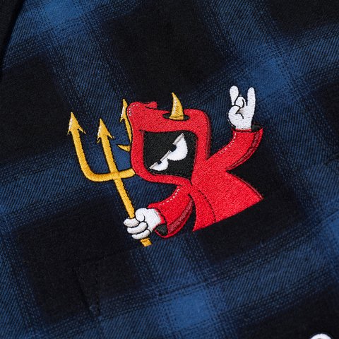 Palace ZIP UP SHIRT NAVY - Colorway