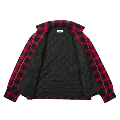 Palace ZIP UP SHIRT RED - Colorway